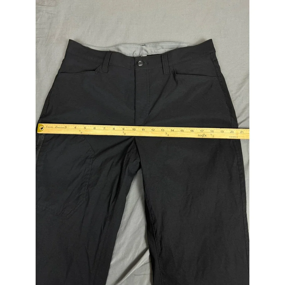 Eddie Bauer Mens Fleece Lined Tech Pants Black 34x32 Hiking Outdoor
